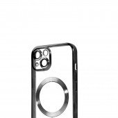 Силіконовий чохол SHINING with MagSafe для iPhone 13 Чорний Силіконовий чохол SHINING with MagSafe для iPhone 13 Чорний