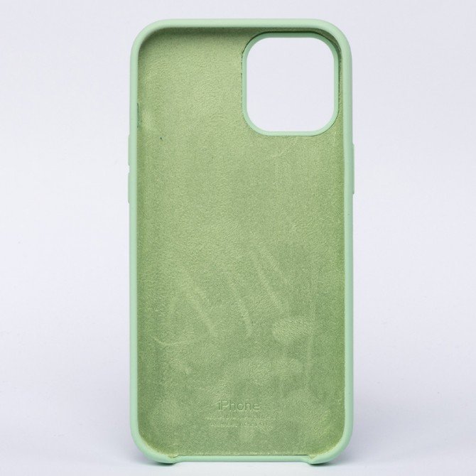 Оригінальний силіконовий чохол для iPhone 13 Світло Зелений FULL-1
