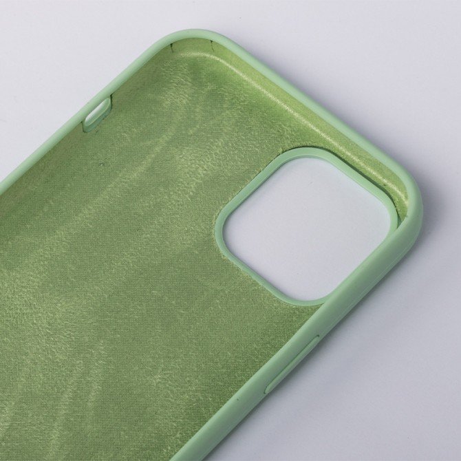 Оригінальний силіконовий чохол для iPhone 13 Світло Зелений FULL-2