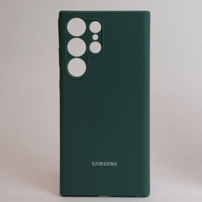 Чехол Original Soft Case Samsung Galaxy S23 Ultra Хвойно Зеленый FULL