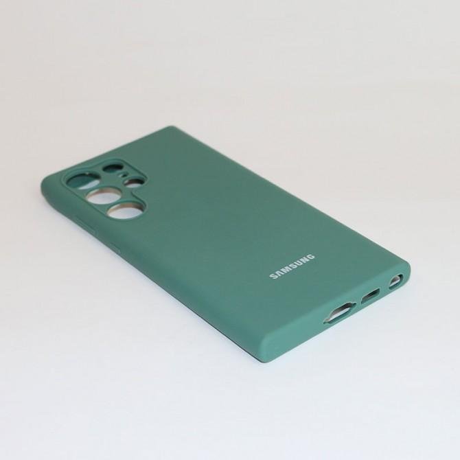 Чехол Original Soft Case Samsung Galaxy S23 Ultra Хвойно Зеленый FULL-2