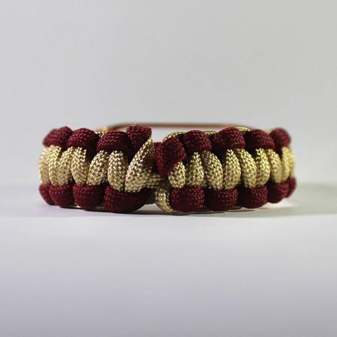 Ремінець для Xiaomi Band 5/6 Caterpillar design Gold/Chocolate-1