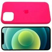 Оригинальный силиконовый чехол для iPhone 13 Малиновый FULL