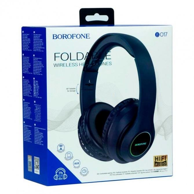 Stereo Bluetooth навушники Borofone BO17 Blue-2
