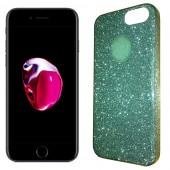 Чехол Silicone 3in1 Блёстки для iPhone 7+ Green