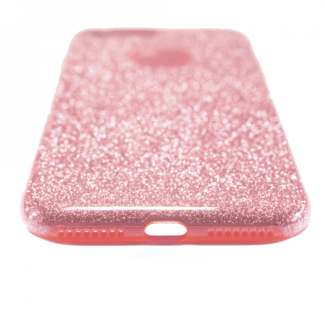 Чохол Silicone 3in1 Блискітки для iPhone 7+ Рожевий-4