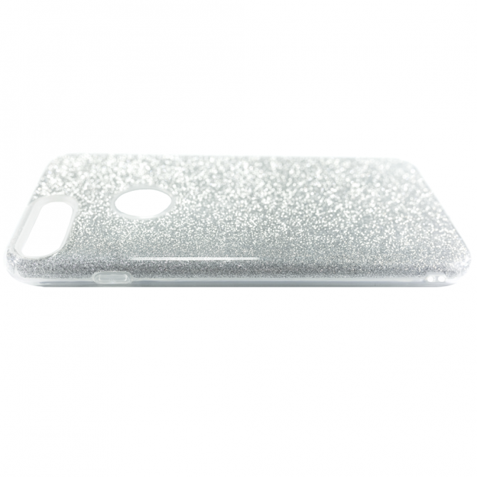 Чехол Silicone 3in1 Блёстки для iPhone 7+ White-2