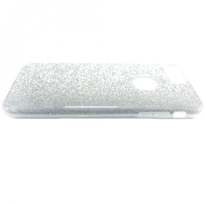 Чехол Silicone 3in1 Блёстки для iPhone 7+ White-3