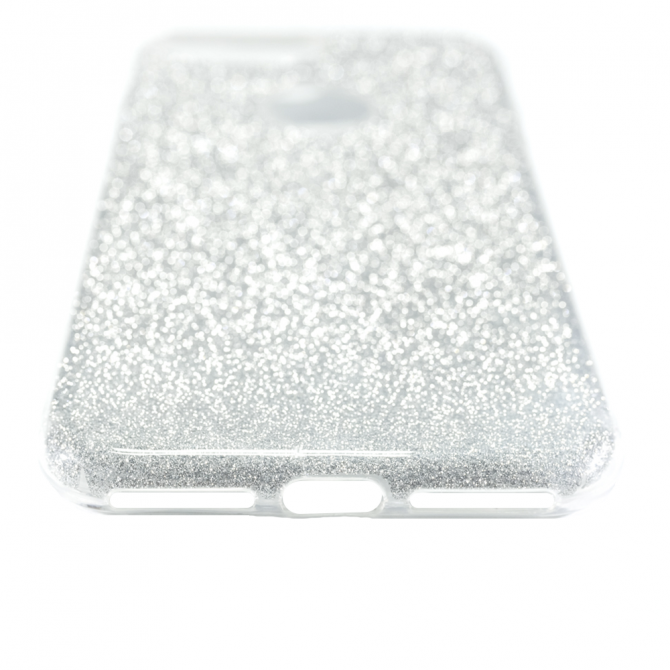 Чехол Silicone 3in1 Блёстки для iPhone 7+ White-4