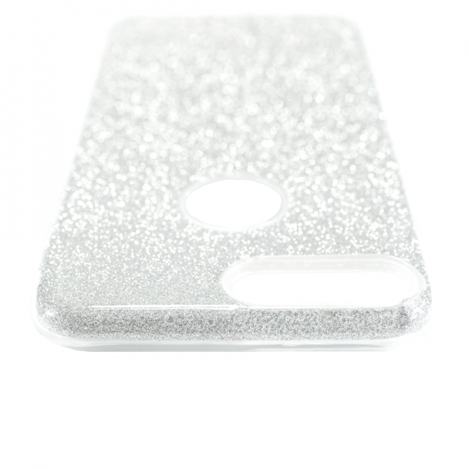 Чехол Silicone 3in1 Блёстки для iPhone 7+ White-5