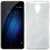 Чехол Silicone 3in1 Блёстки для Meizu M5 Note White