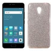 Чехол Silicone 3in1 Блёстки для Meizu M5C Pink