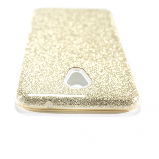 Чохол Silicone 3in1 Блискітки для Meizu M6 Золотий-3
