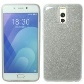 Чохол Silicone 3in1 Блискітки для Meizu M6 Note Білий