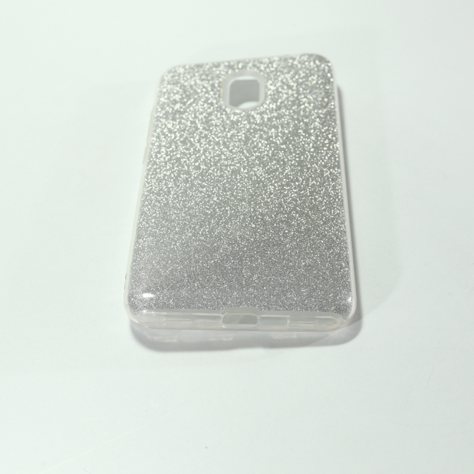 Чехол Silicone 3in1 Блёстки для Meizu M6 White-1