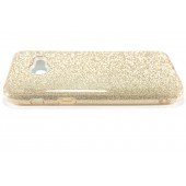 Чохол Silicone 3in1 Блискітки для Samsung A320 Золотий
