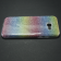 Чехол Silicone 3in1 Блёстки для Samsung A520 2017 Rainbow