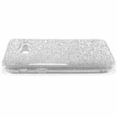 Чохол Silicone 3in1 Блискітки для Samsung A720 2017 Білий Чохол Silicone 3in1 Блискітки для Samsung A720 2017 Білий