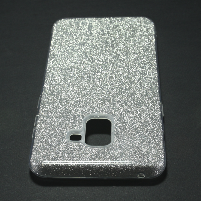 Чехол Silicone 3in1 Блёстки для Samsung A730 Galaxy A8 plus 2018 White-5