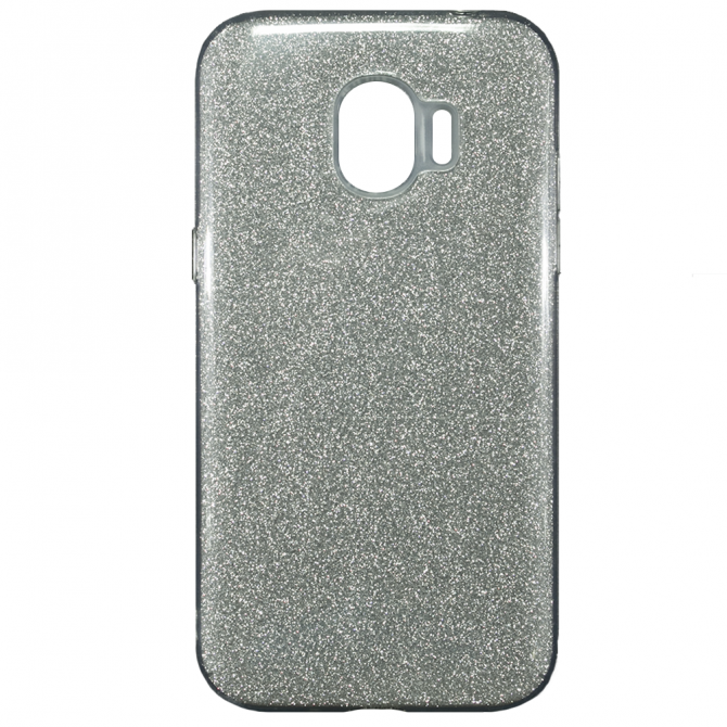 Чохол Silicone 3in1 Блискітки для Samsung J250 Galaxy J2 2018 Білий-1