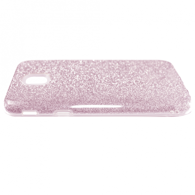 Чехол Silicone 3in1 Блёстки для Samsung J330 Pink-3