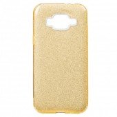 Чехол Silicone 3in1 Блёстки для Samsung J500 Gold Чехол Silicone 3in1 Блёстки для Samsung J500 Gold