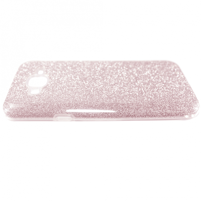 Чохол Silicone 3in1 Блискітки для Samsung J500 Рожевий-3