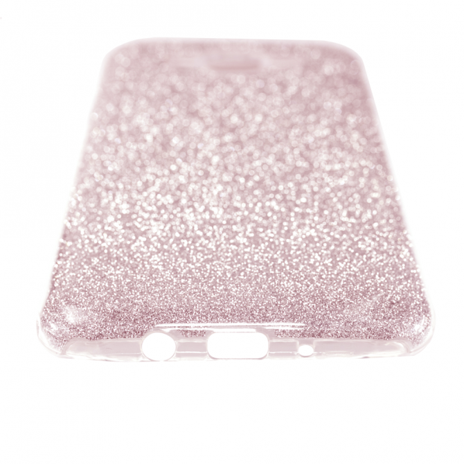 Чохол Silicone 3in1 Блискітки для Samsung J500 Рожевий-4