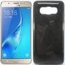 Чохол Silicone 3in1 Блискітки для Samsung J510 Чорний