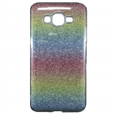 Чехол Silicone 3in1 Блёстки для Samsung J510 Rainbow