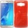 Чохол Silicone 3in1 Блискітки для Samsung J510 Червоний