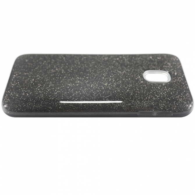 Чехол Silicone 3in1 Блёстки для Samsung J530 Чёрный-2