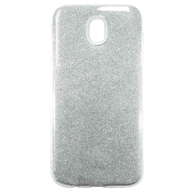 Чехол Silicone 3in1 Блёстки для Samsung J530 White-1