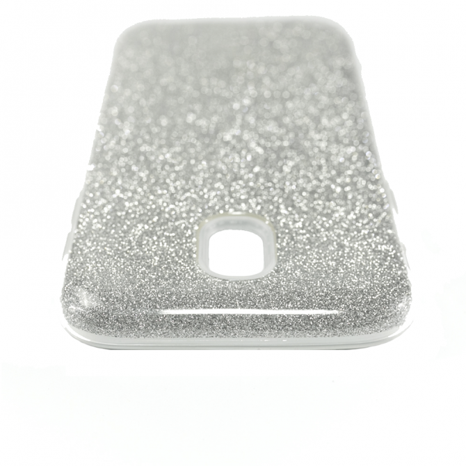 Чехол Silicone 3in1 Блёстки для Samsung J530 White-4