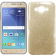 Чохол Silicone 3in1 Блискітки для Samsung J700 Золотий