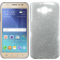 Чохол Silicone 3in1 Блискітки для Samsung J700 Білий