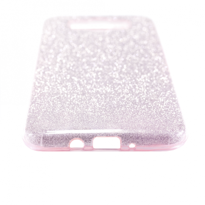 Чехол Silicone 3in1 Блёстки для Samsung J710 Pink-4