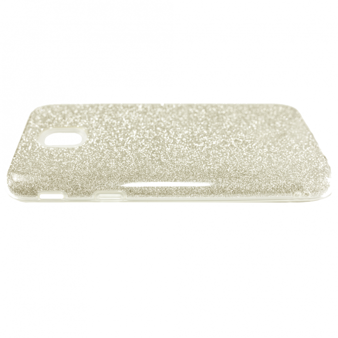 Чохол Silicone 3in1 Блискітки для Samsung J730 Золотий-3