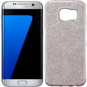 Чехол Silicone 3in1 Блёстки для Samsung G935 Galaxy S7 Edge Pink