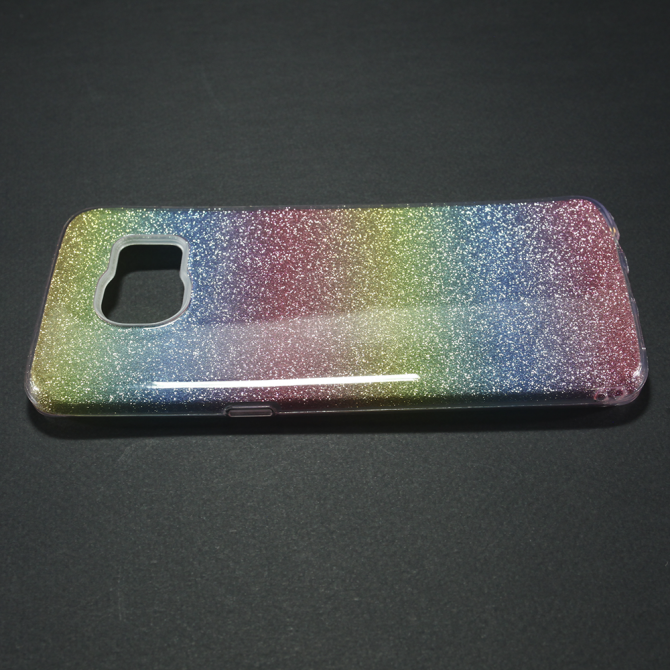 Чехол Silicone 3in1 Блёстки для Samsung G935 Galaxy S7 Edge Rainbow-5