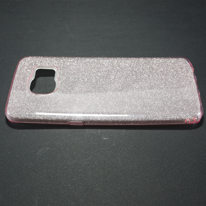 Чехол Silicone 3in1 Блёстки для Samsung G930 Galaxy S7 Pink-5