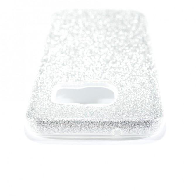 Чехол Silicone 3in1 Блёстки для Samsung G930 Galaxy S7 White-3