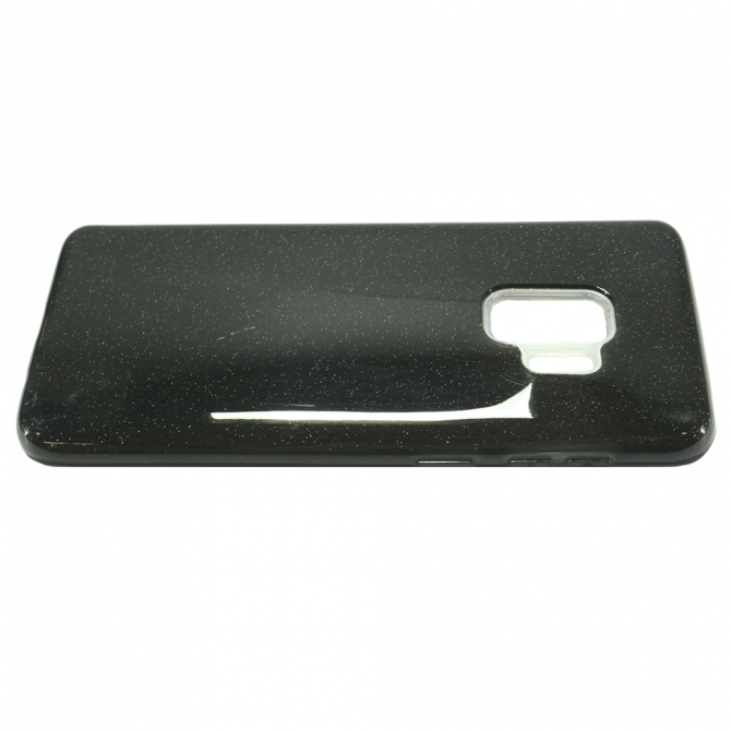 Чехол Silicone 3in1 Блёстки для Samsung G960 Galaxy S9 Чёрный-2