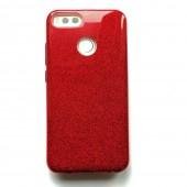 Чохол Silicone 3in1 Блискітки для Xiaomi Mi5X/MiA1 Червоний