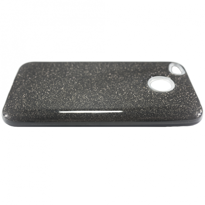 Чехол Silicone 3in1 Блёстки для Xiaomi Redmi 4x Чёрный-2