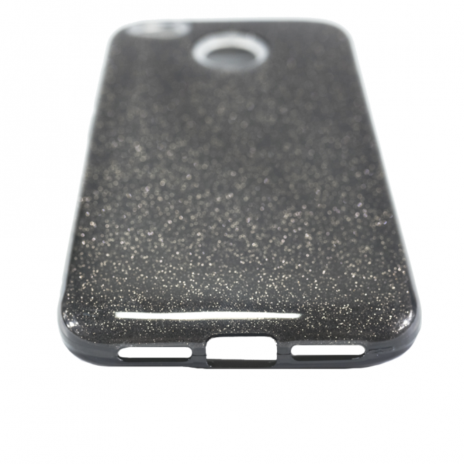 Чехол Silicone 3in1 Блёстки для Xiaomi Redmi 4x Чёрный-4