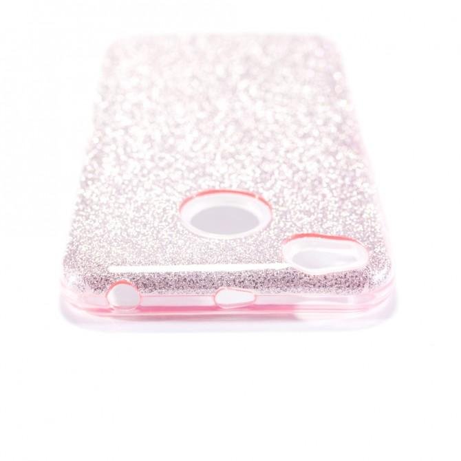 Чехол Silicone 3in1 Блёстки для Xiaomi Redmi 4x Pink-2