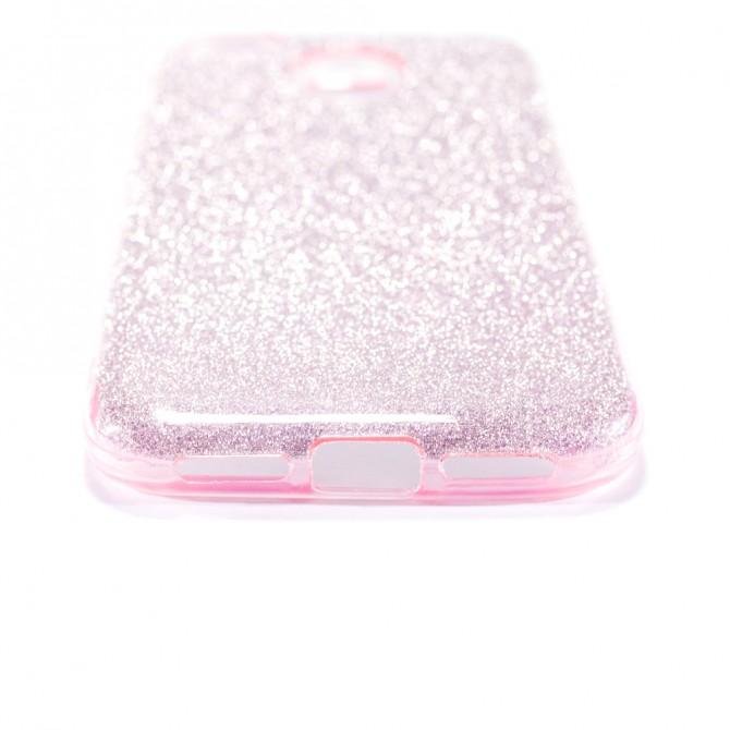 Чехол Silicone 3in1 Блёстки для Xiaomi Redmi 4x Pink-3