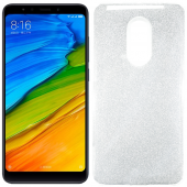 Чохол Silicone 3in1 Блискітки для Xiaomi Redmi 5 Plus Білий