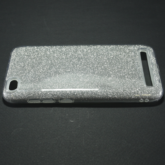 Чехол Silicone 3in1 Блёстки для Xiaomi Redmi 5a/Redmi Go White-5